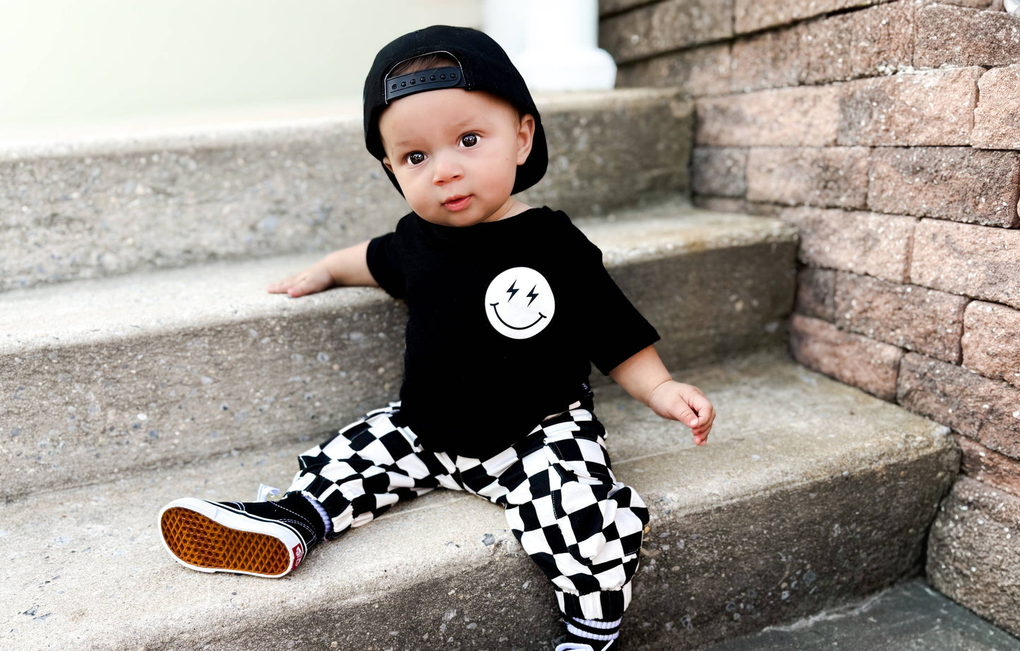 SD CHECKERED • KIDS CARGO SWEATPANTS 2.0