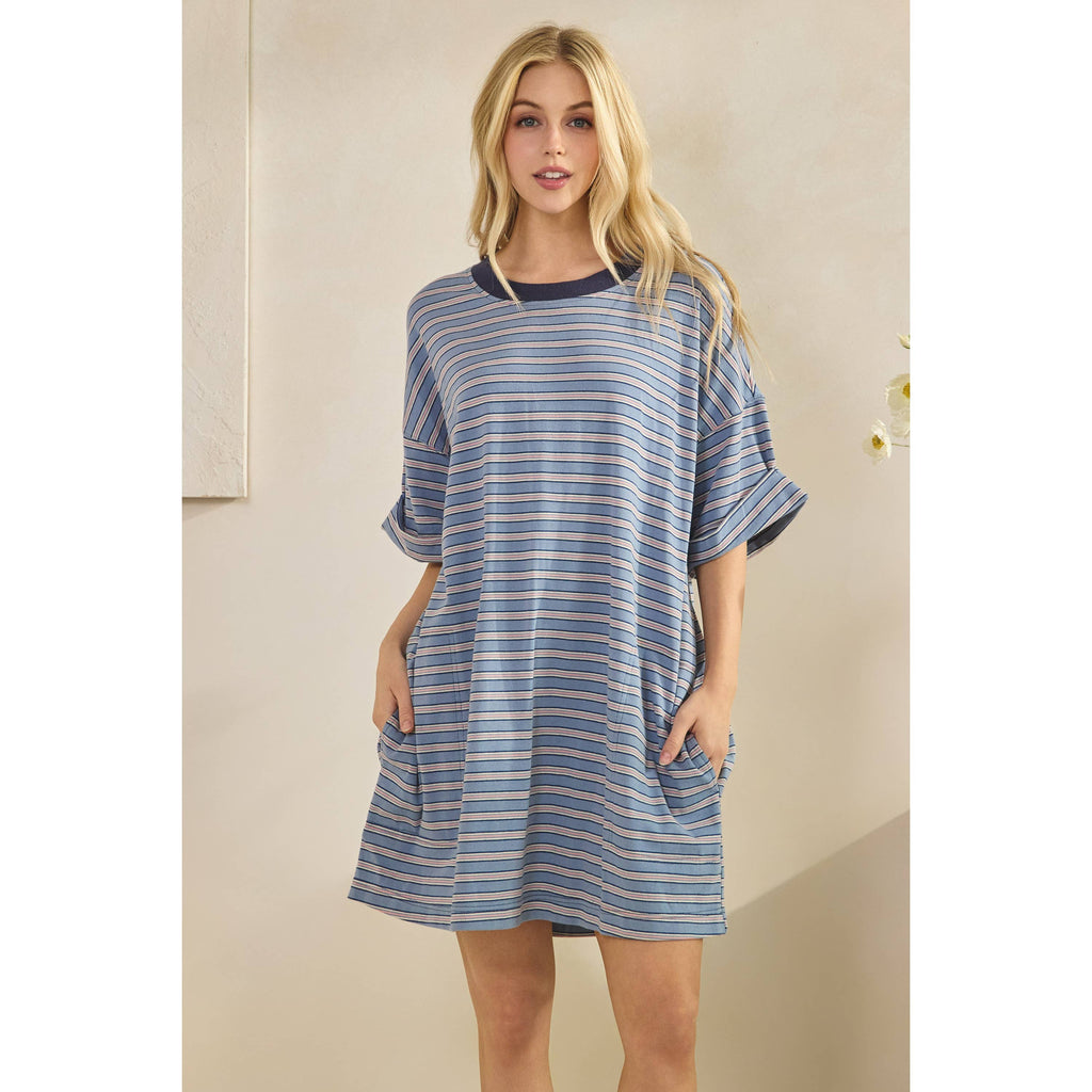 Everyday Stripe T-shirt Dress