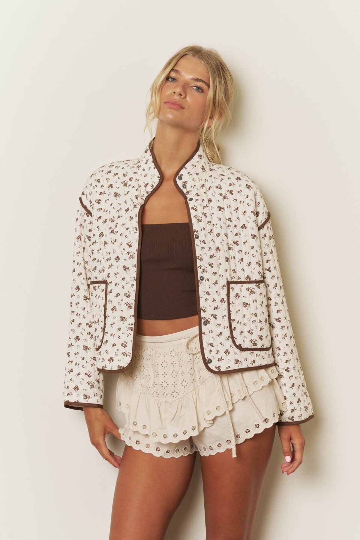 Hello Fall Floral Jacket