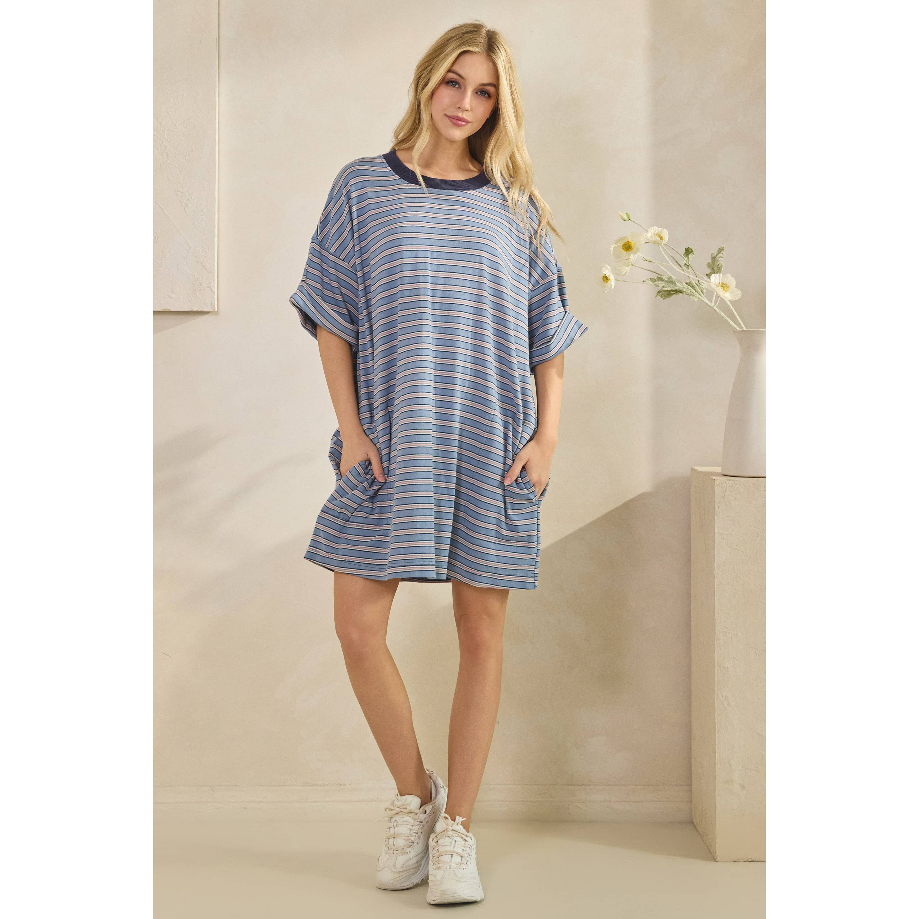 Everyday Stripe T-shirt Dress