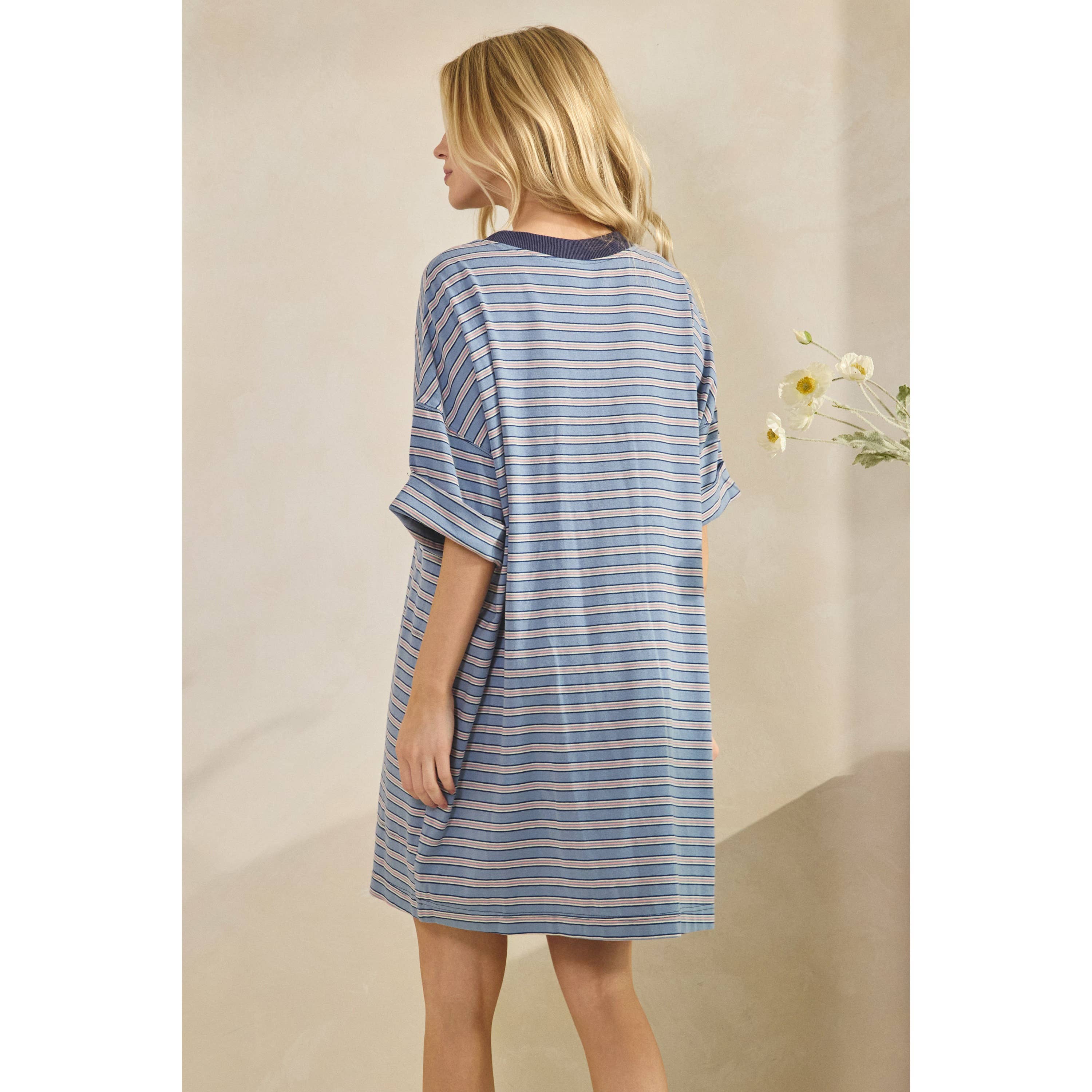 Everyday Stripe T-shirt Dress