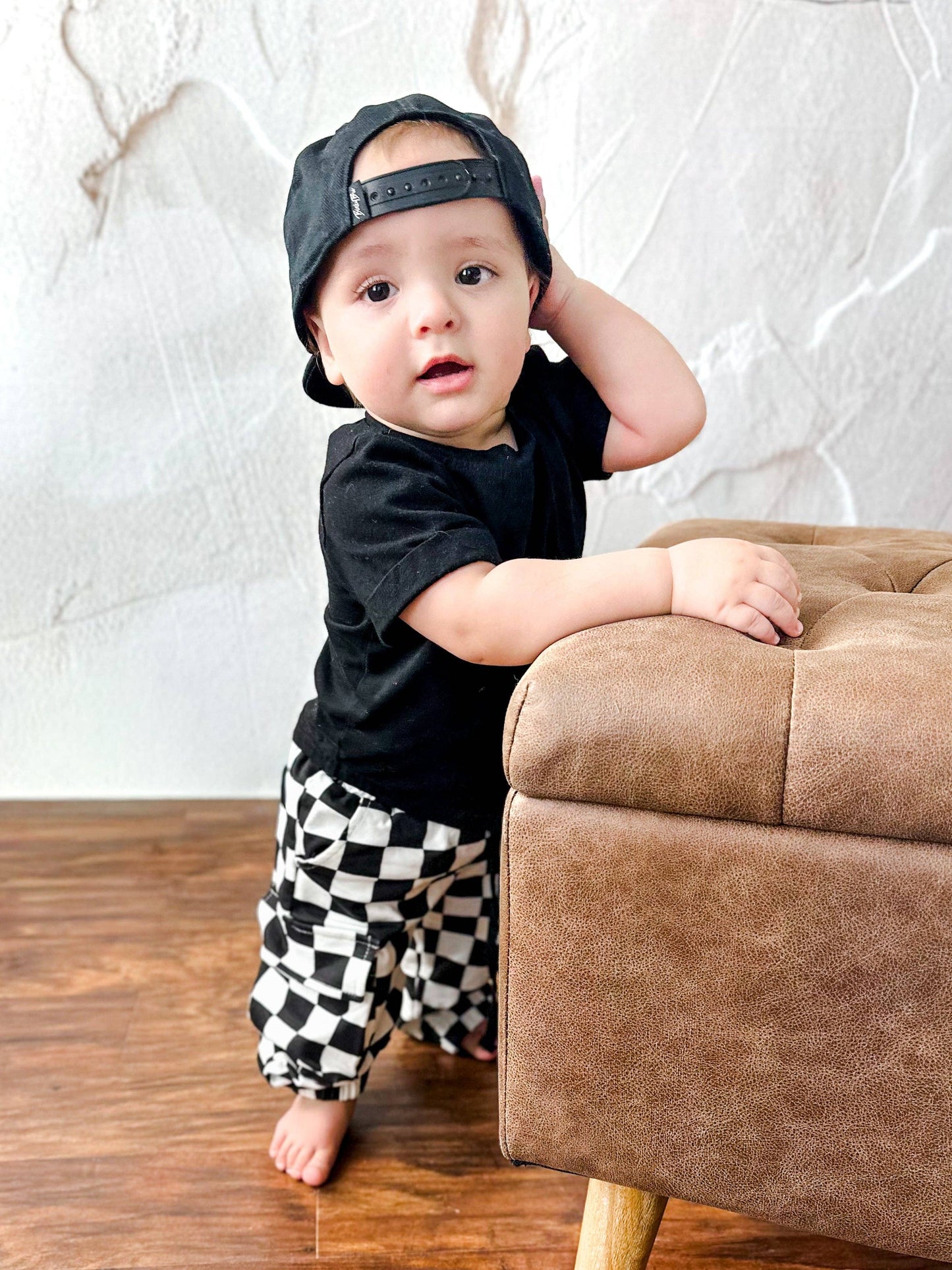 SD CHECKERED • KIDS CARGO SWEATPANTS 2.0