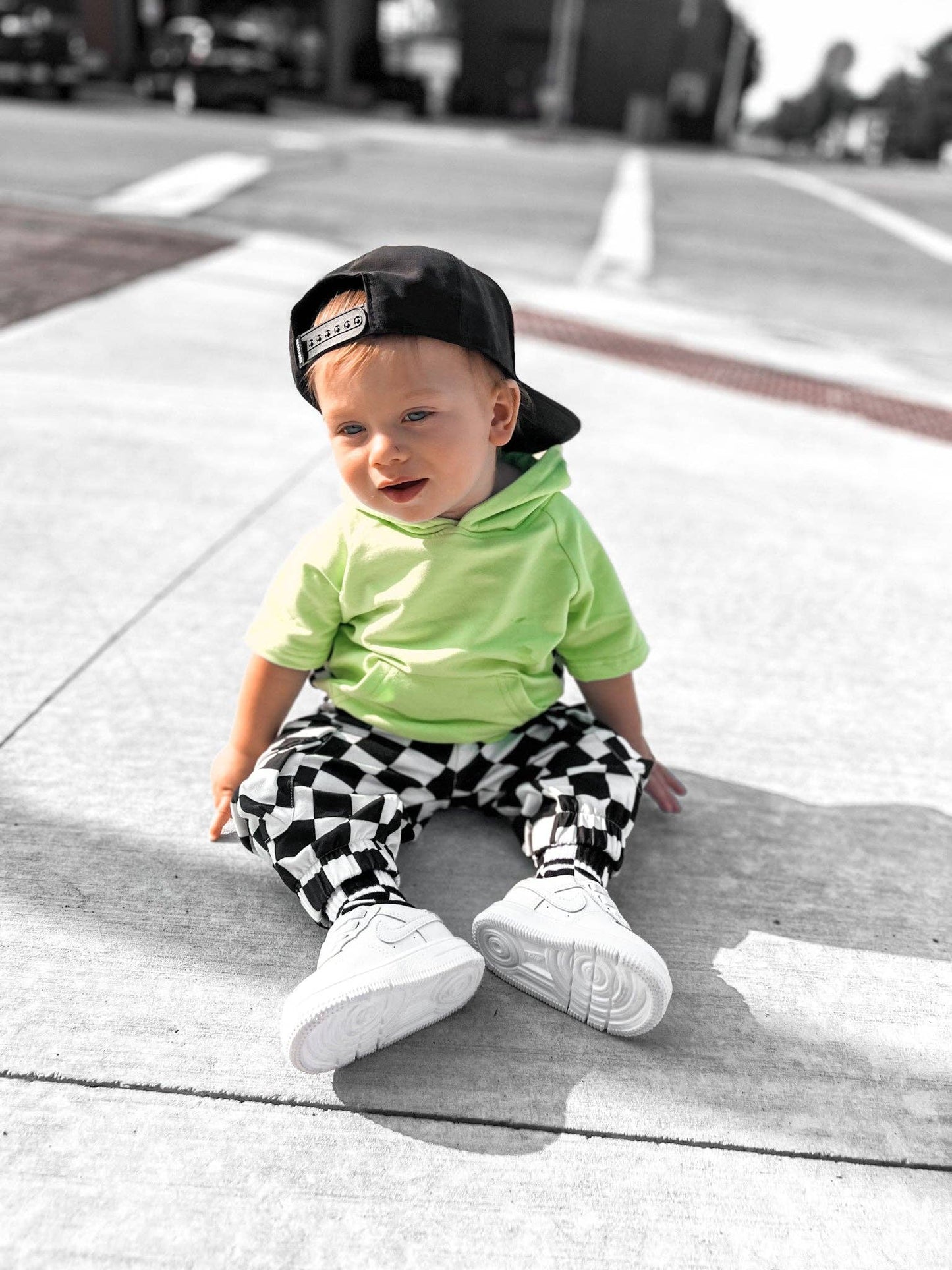 SD CHECKERED • KIDS CARGO SWEATPANTS 2.0