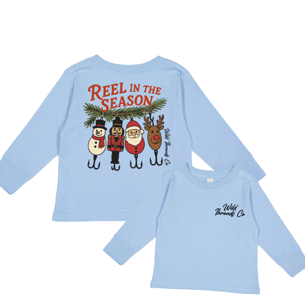 Reel In The Season Long Sleeve Toddler Tee