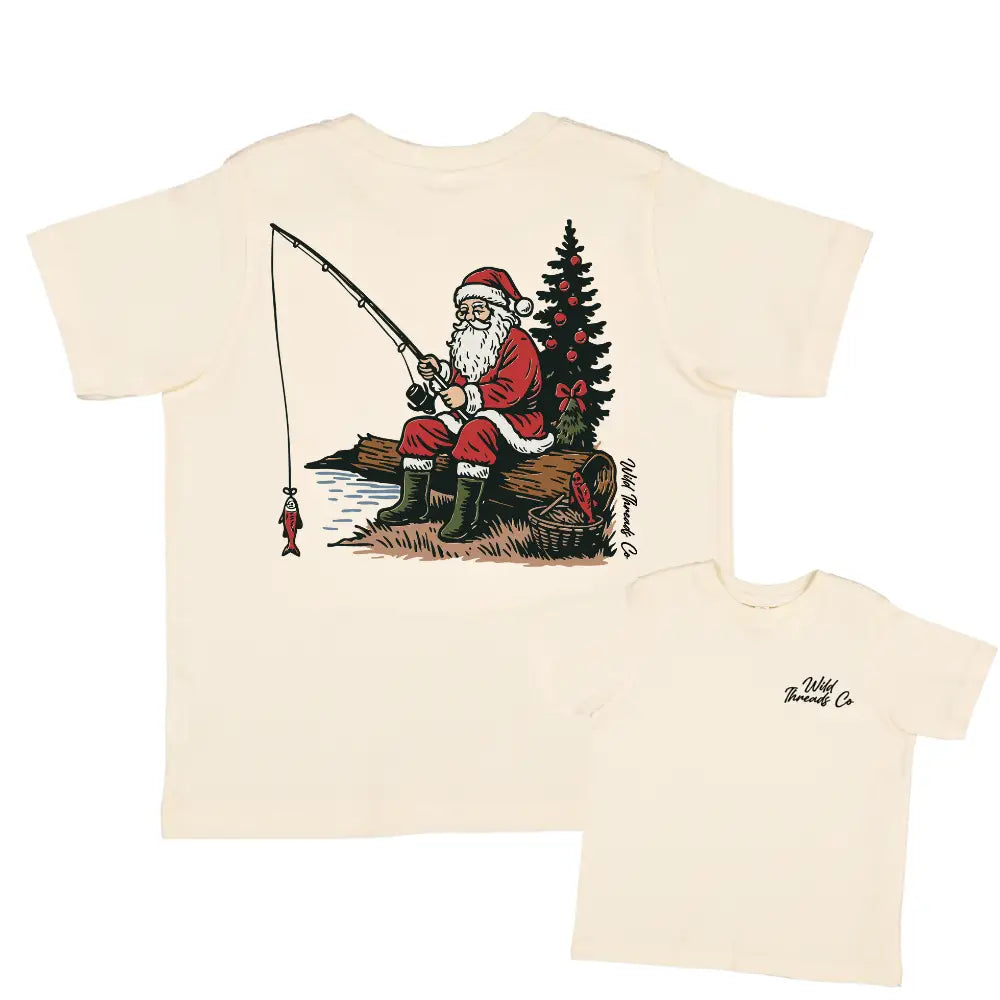 Fishing Santa Kids Tee