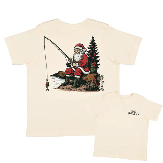 Fishing Santa Kids Tee