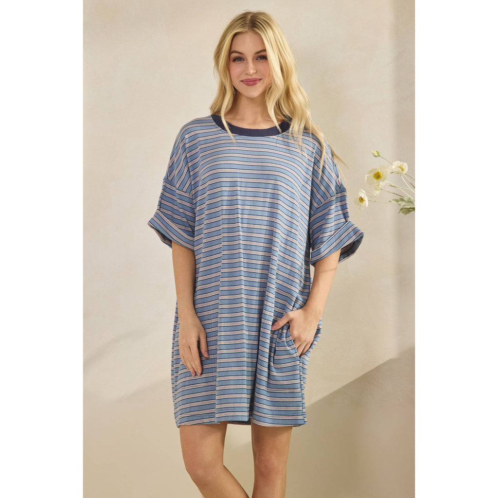 Everyday Stripe T-shirt Dress