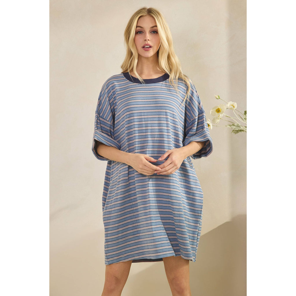 Everyday Stripe T-shirt Dress