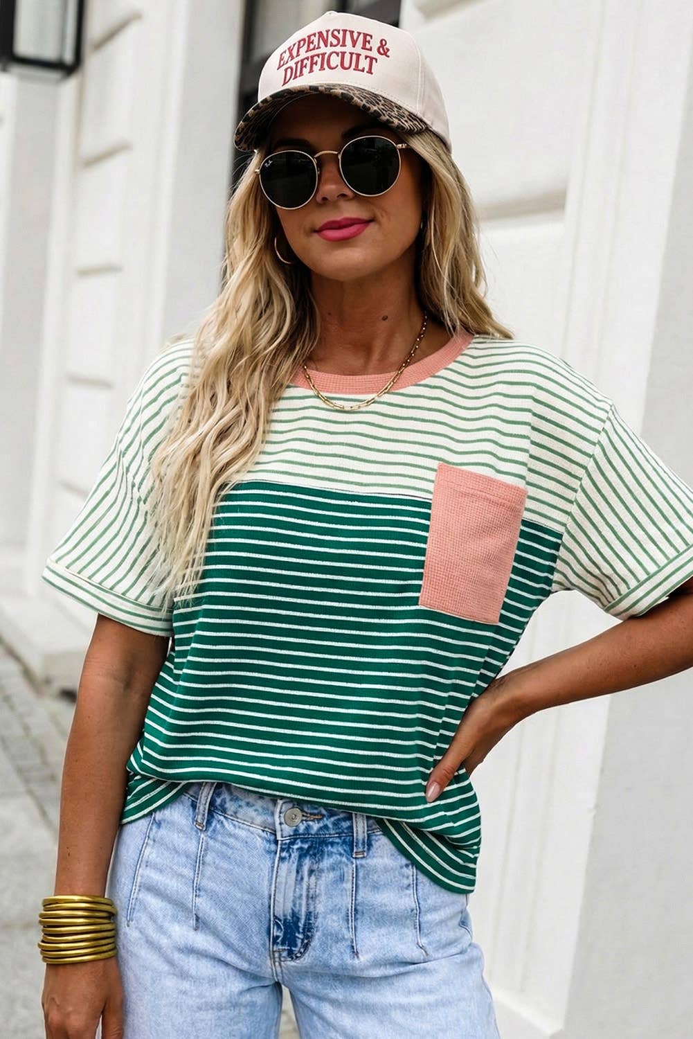 Sweet Mint Stripe Top