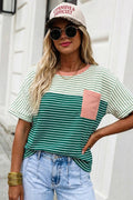 Sweet Mint Stripe Top