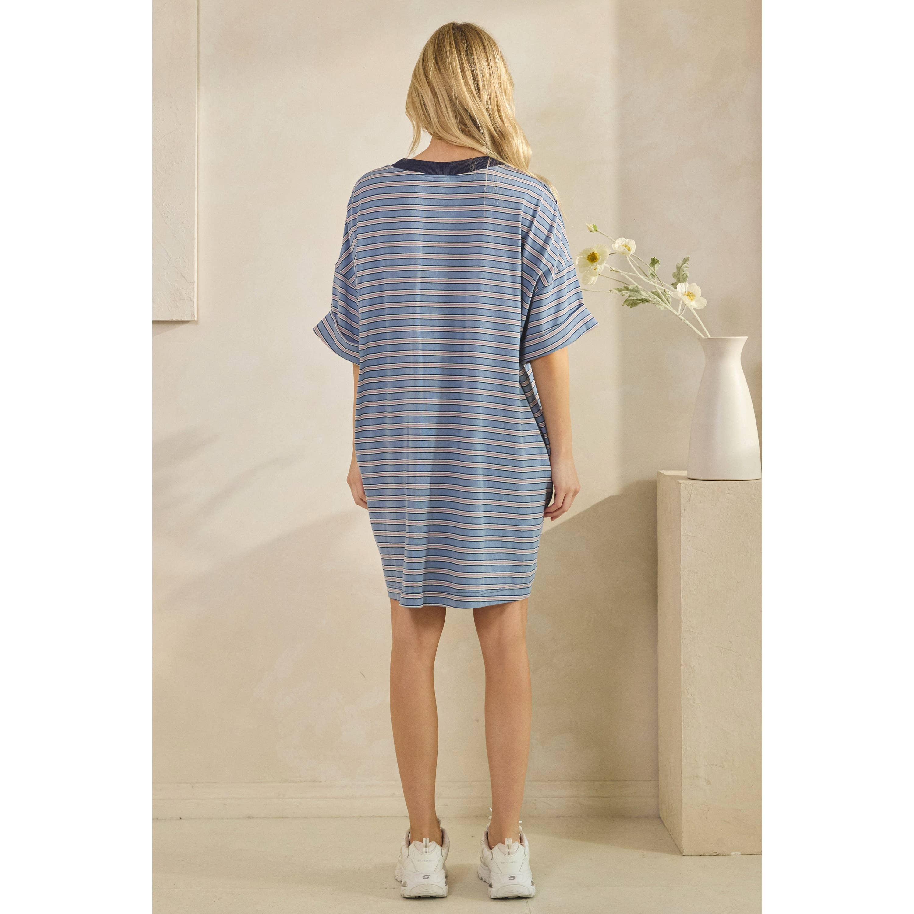 Everyday Stripe T-shirt Dress