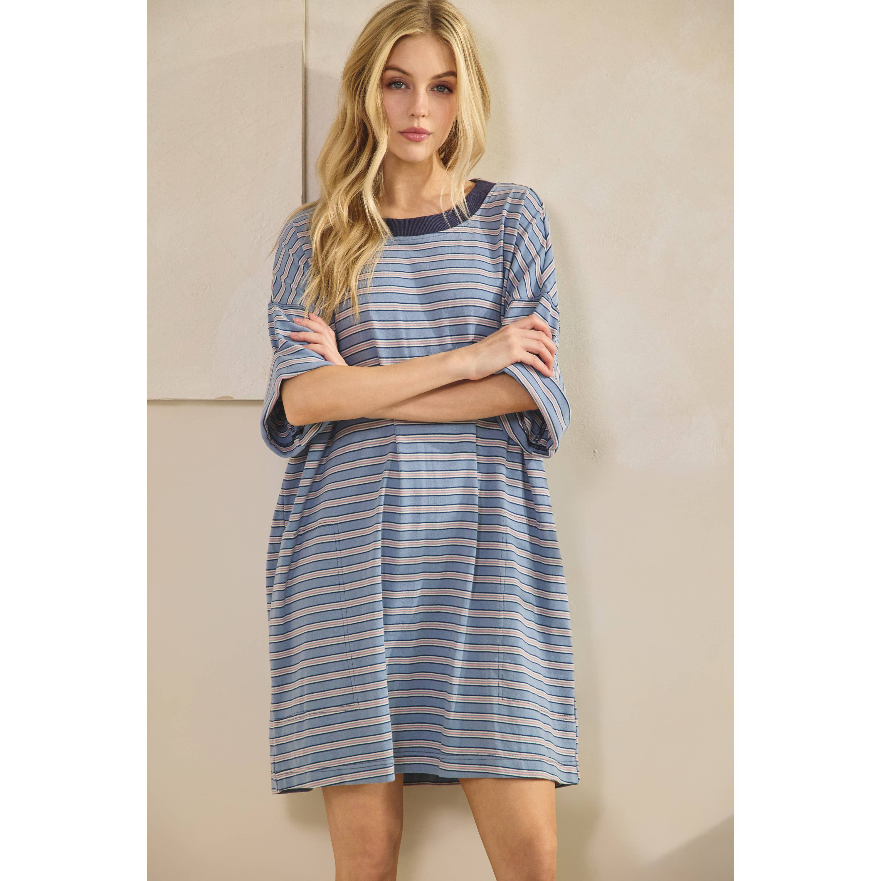 Everyday Stripe T-shirt Dress