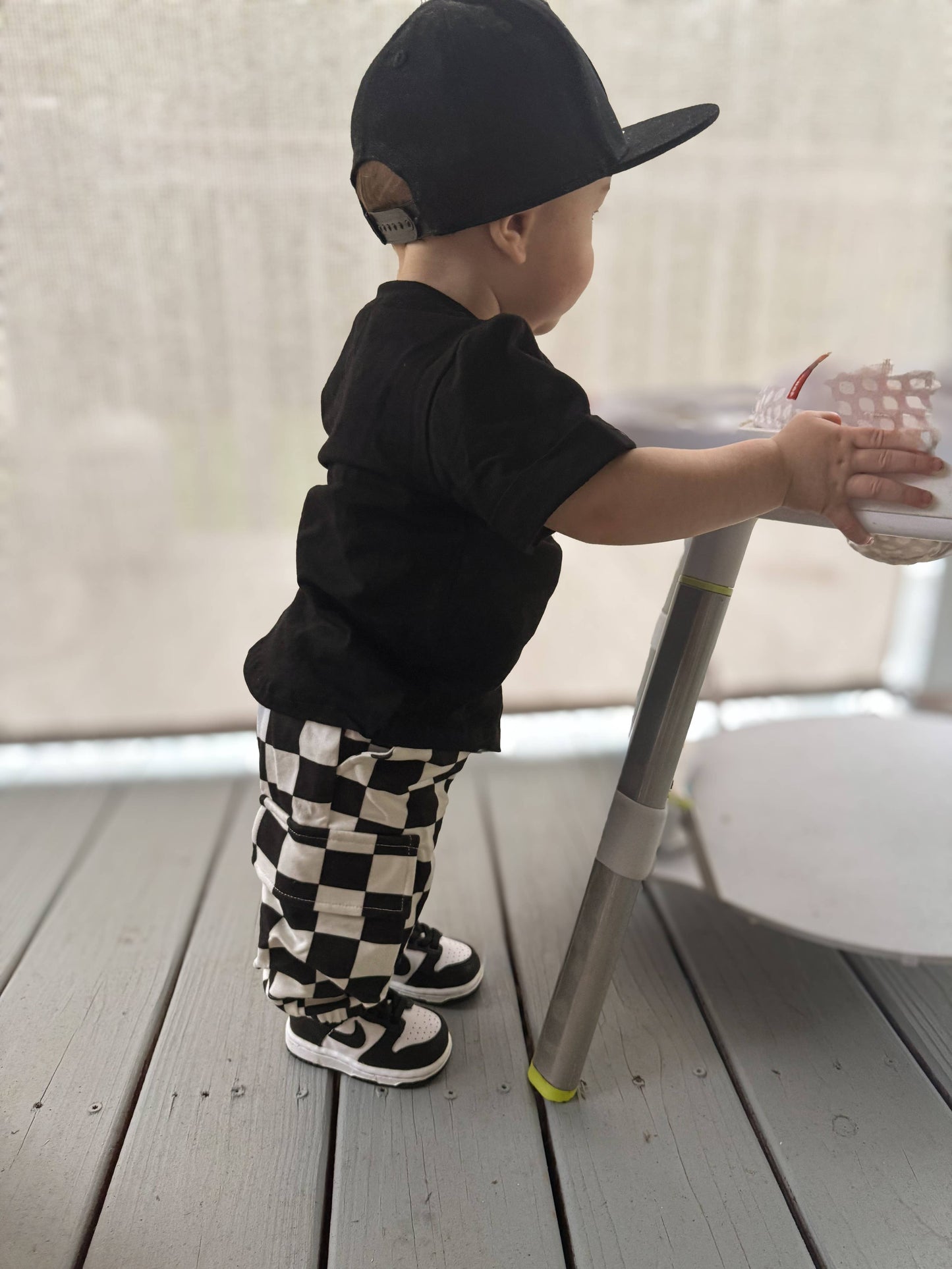 SD CHECKERED • KIDS CARGO SWEATPANTS 2.0