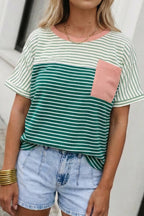 Sweet Mint Stripe Top