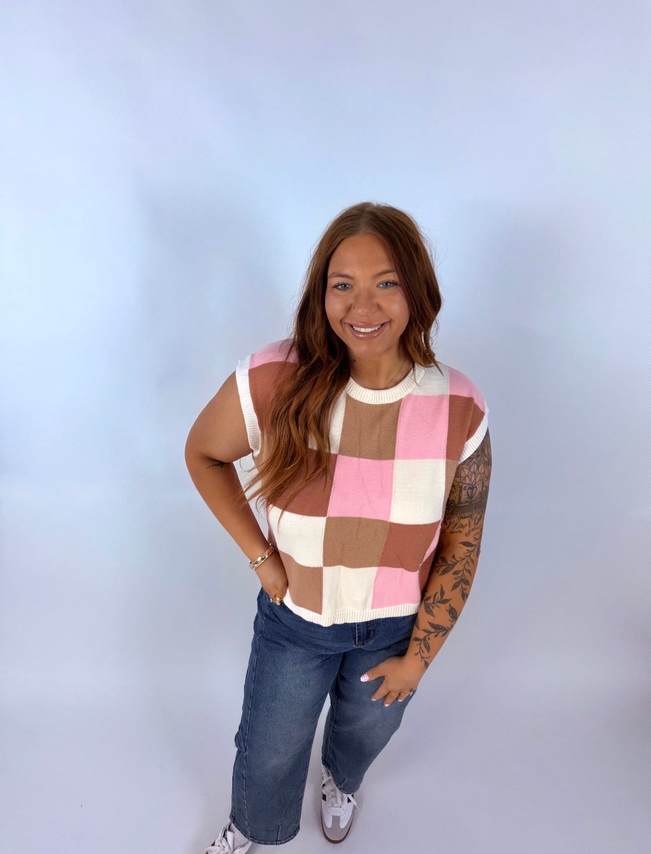 Neapolitan Check Sweater Vest