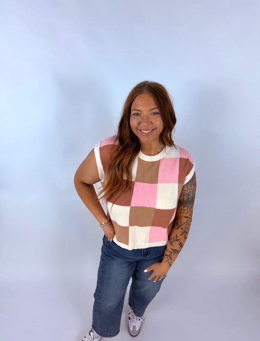 Neapolitan Check Sweater Vest