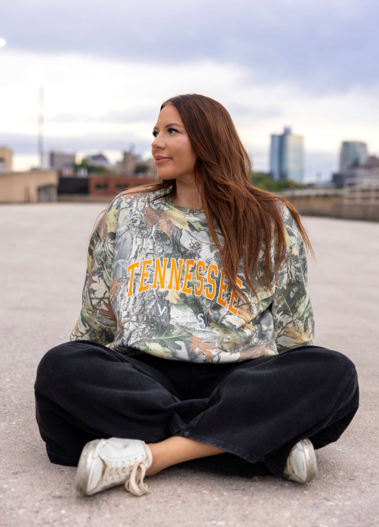 Camo Oversize Tennessee Vols Sweatshirt