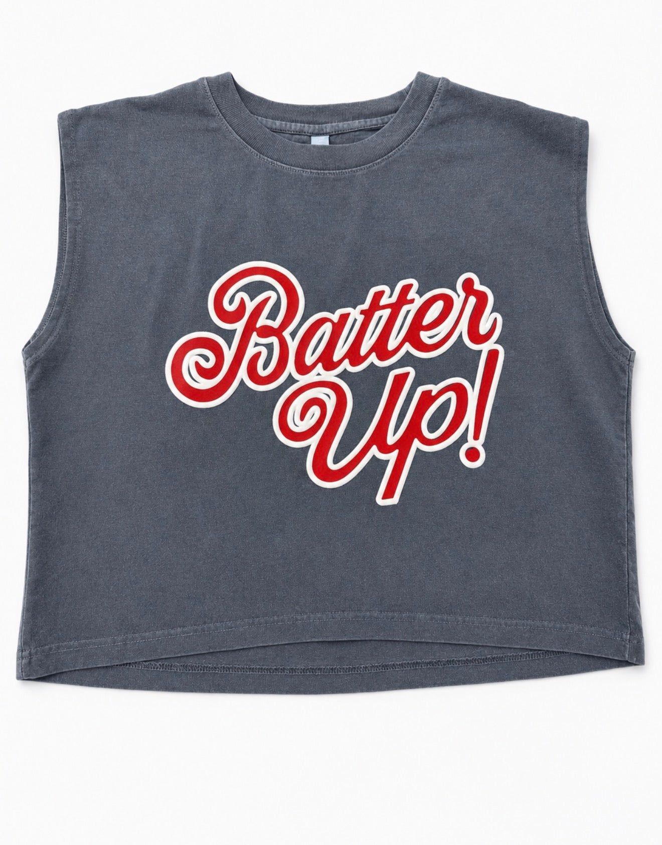 Batter Up Muscle Tee-red