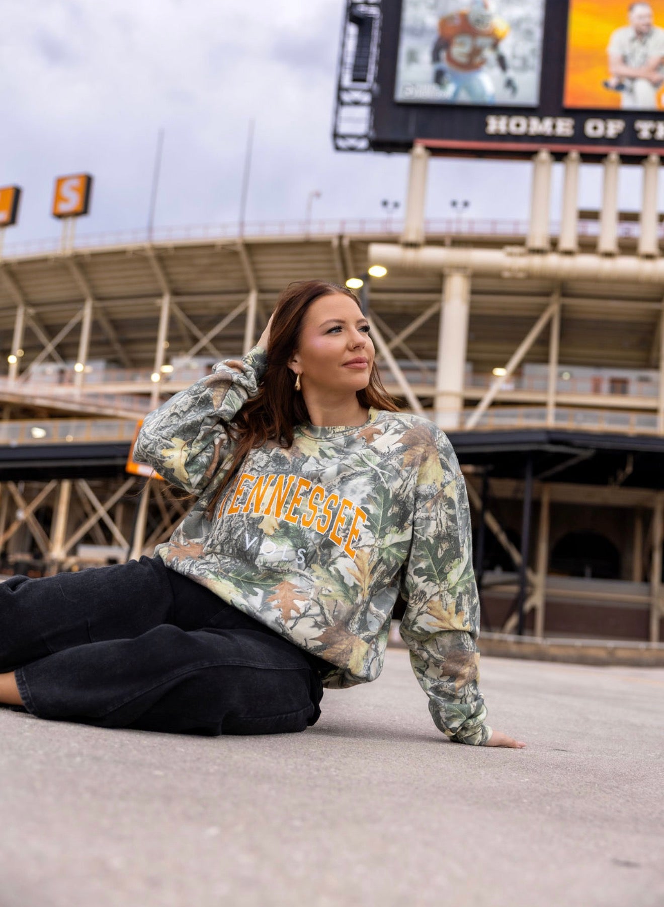 Camo Oversize Tennessee Vols Sweatshirt