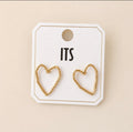 Gold Heart Earring