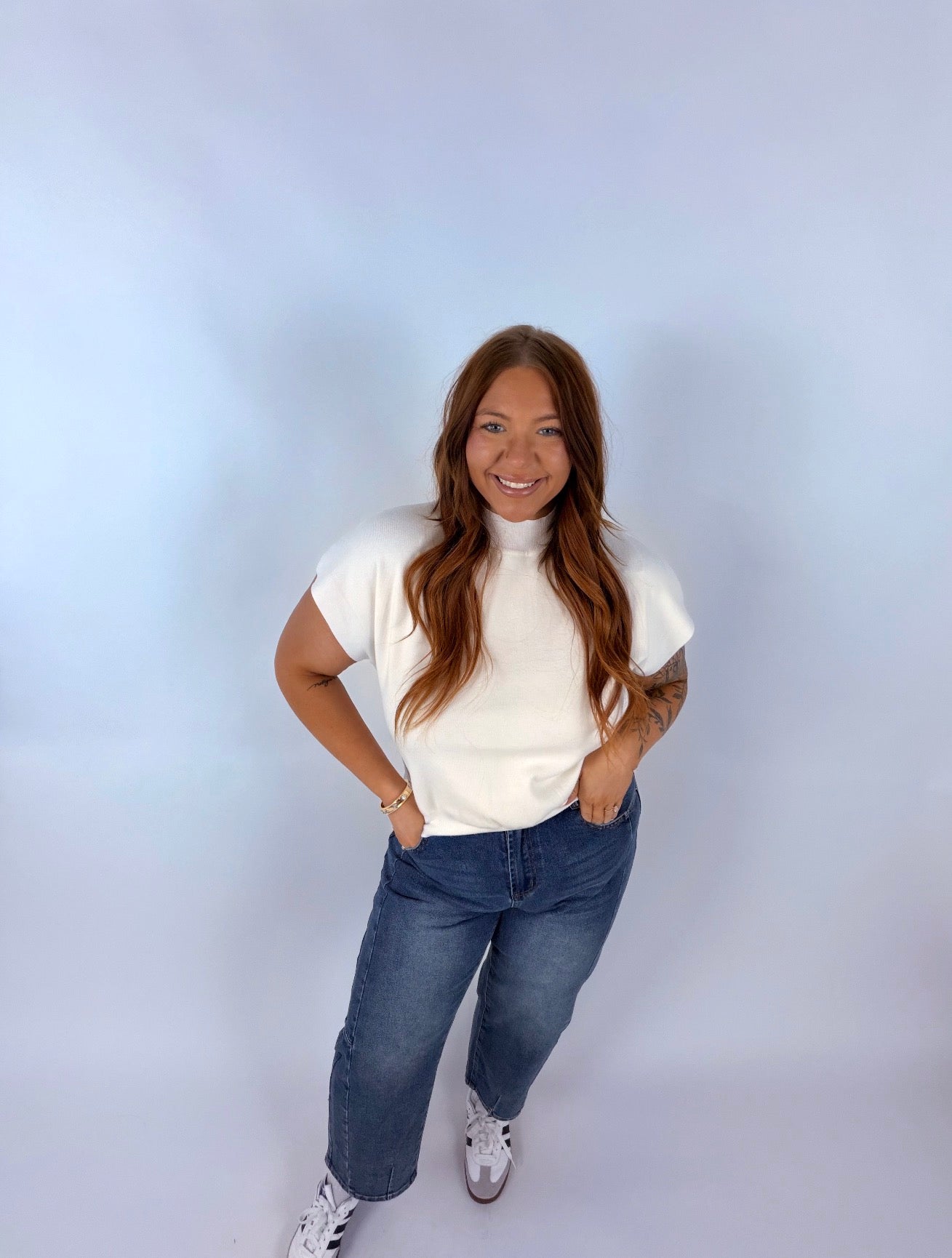 Mock Neck Short Sleeve Top ✨