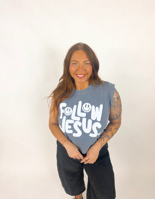 Follow Jesus Puff Tank