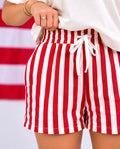 Red, White & Cute Shorts