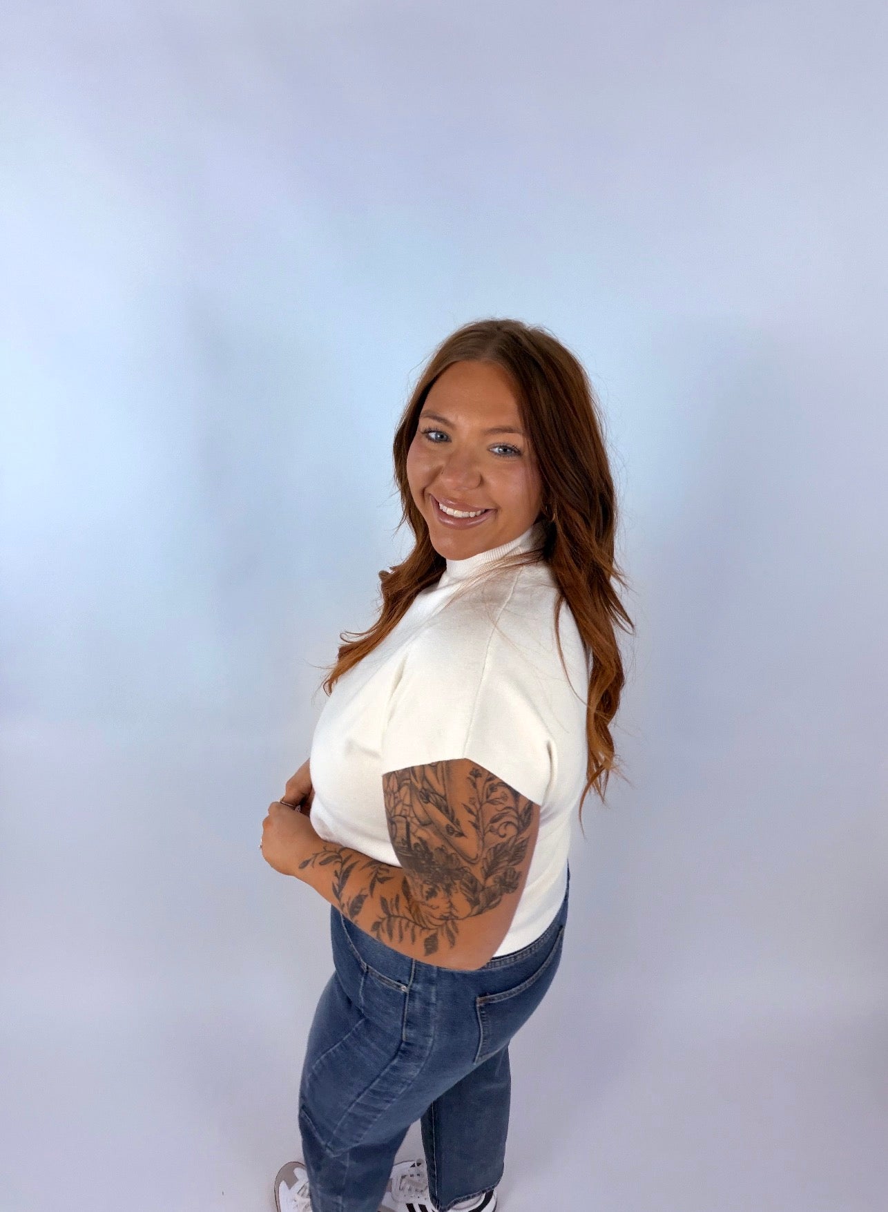 Mock Neck Short Sleeve Top ✨