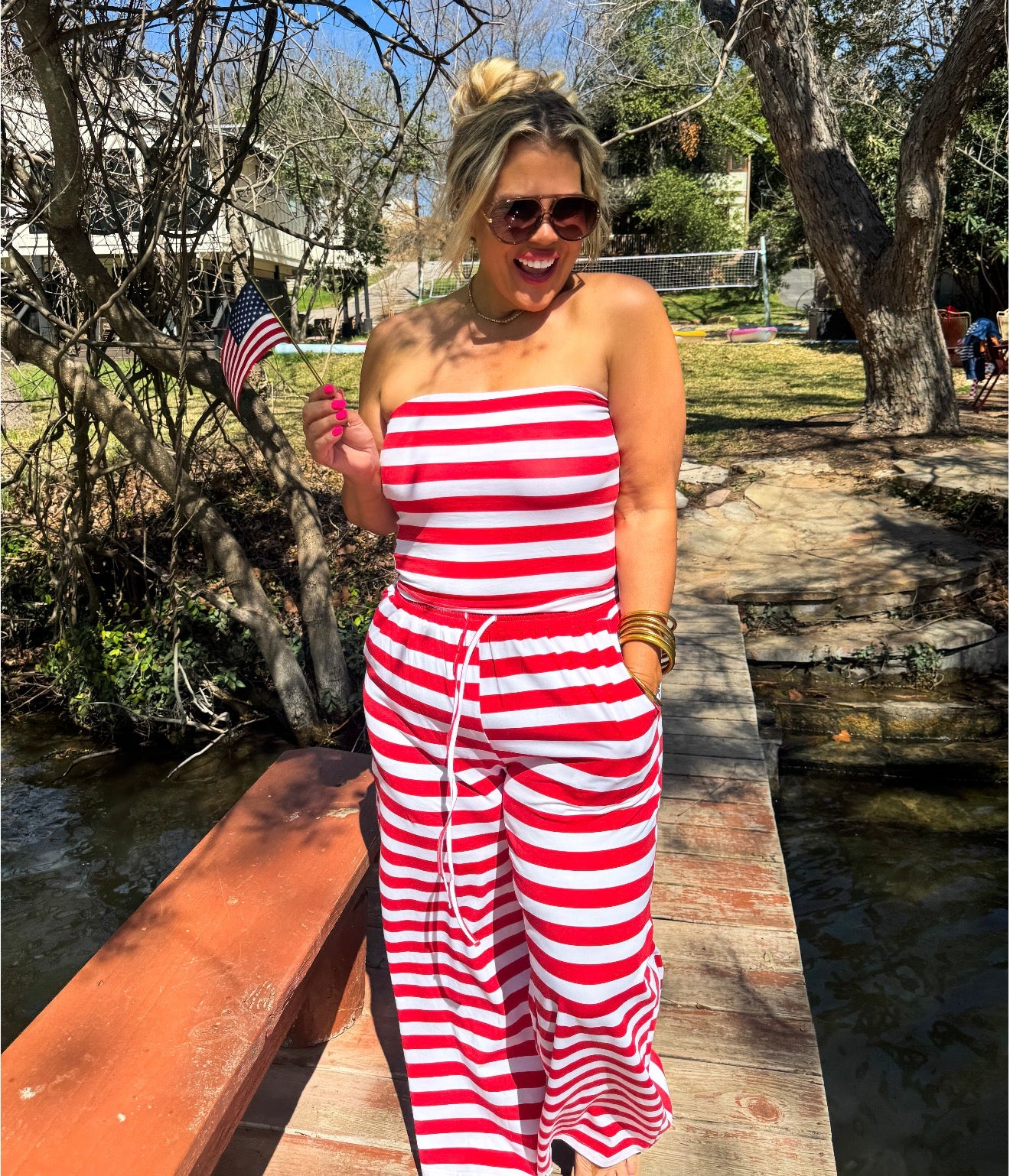 Red Stripe Set