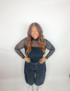 Black barrel jeans
