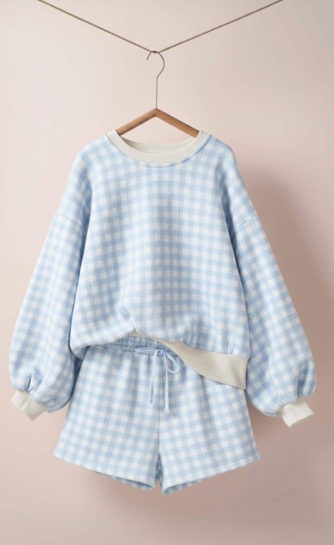 Gingham Lounge Set