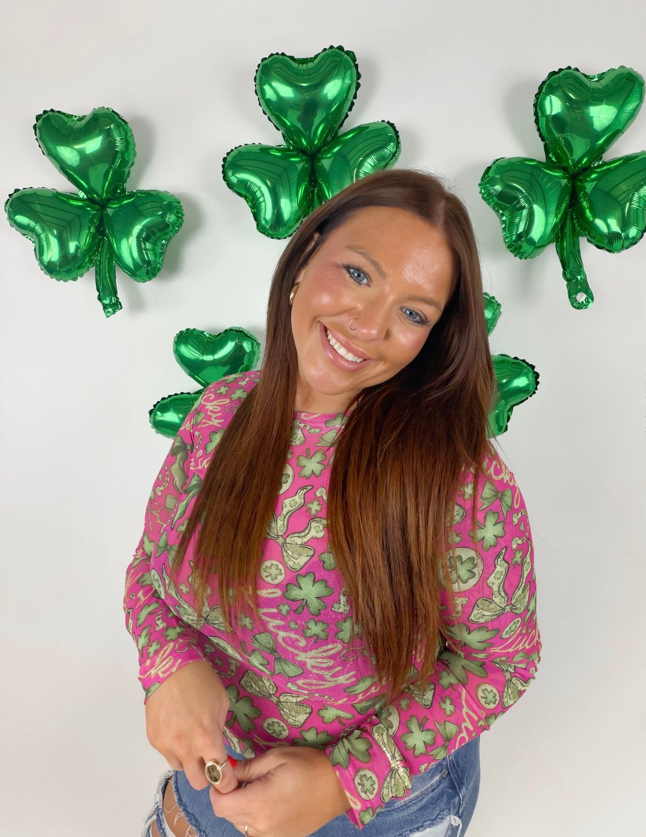 Lucky Charm Mesh Top