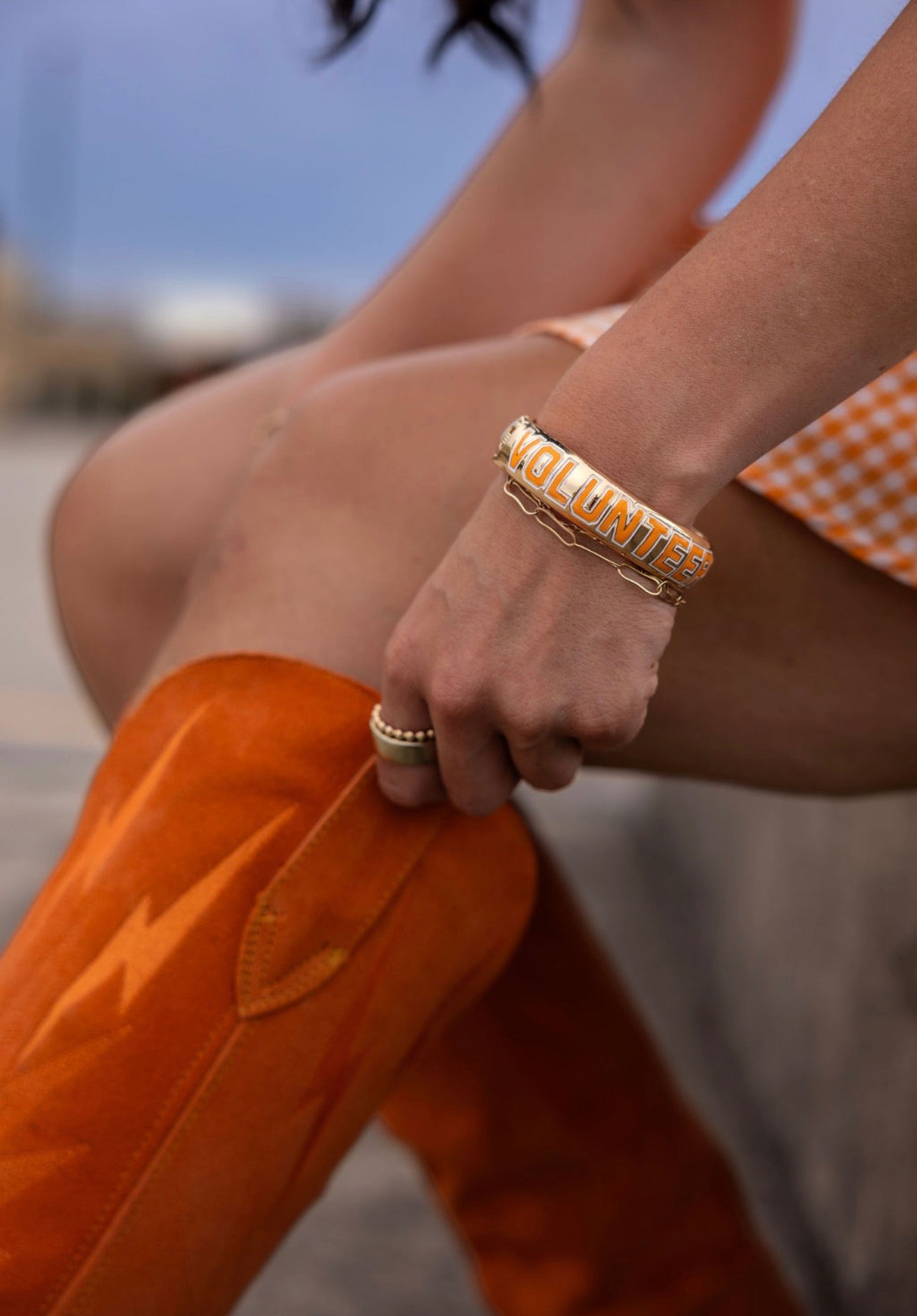 Tennessee Vols Metal Hinge Bangle
