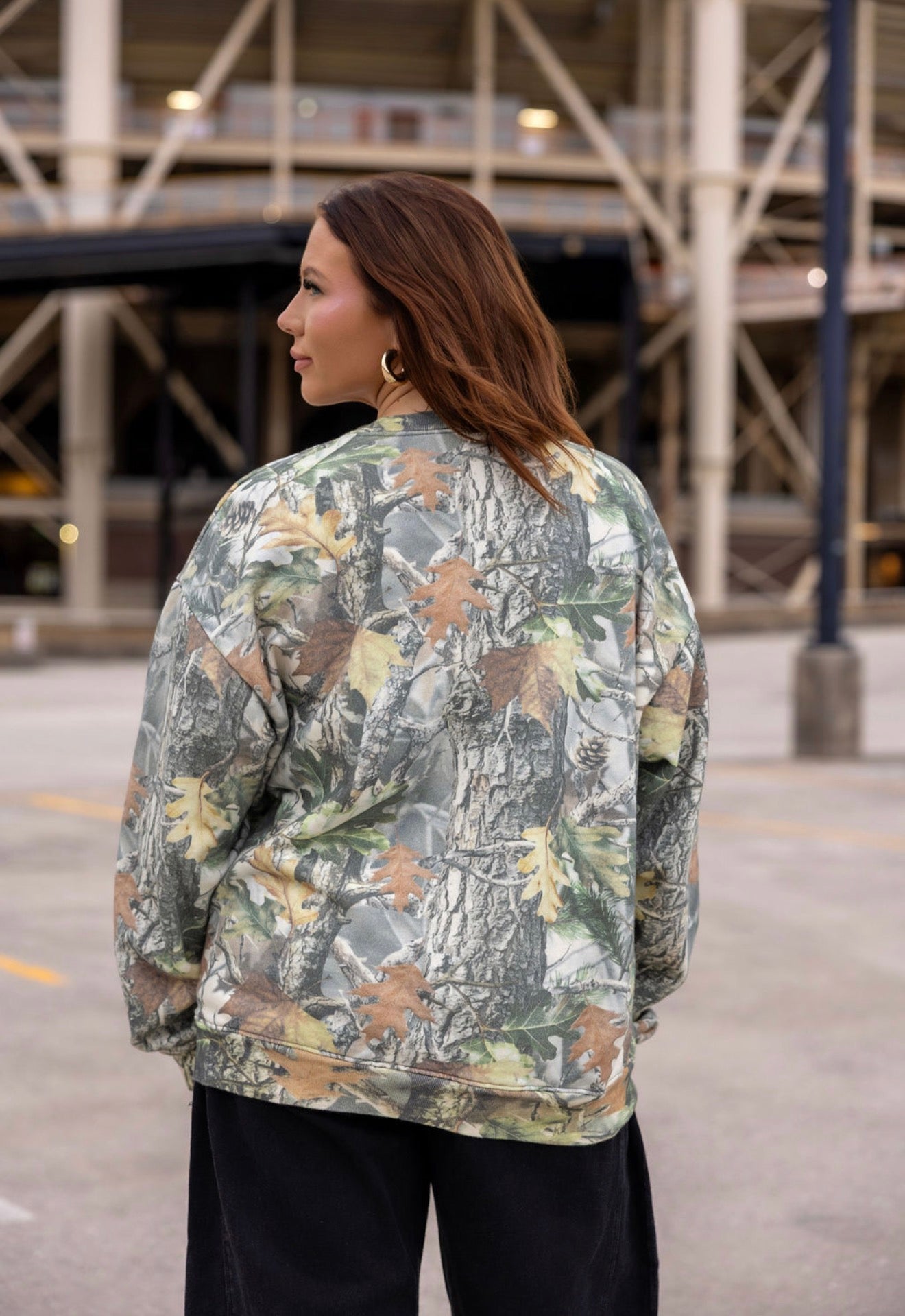 Camo Oversize Tennessee Vols Sweatshirt