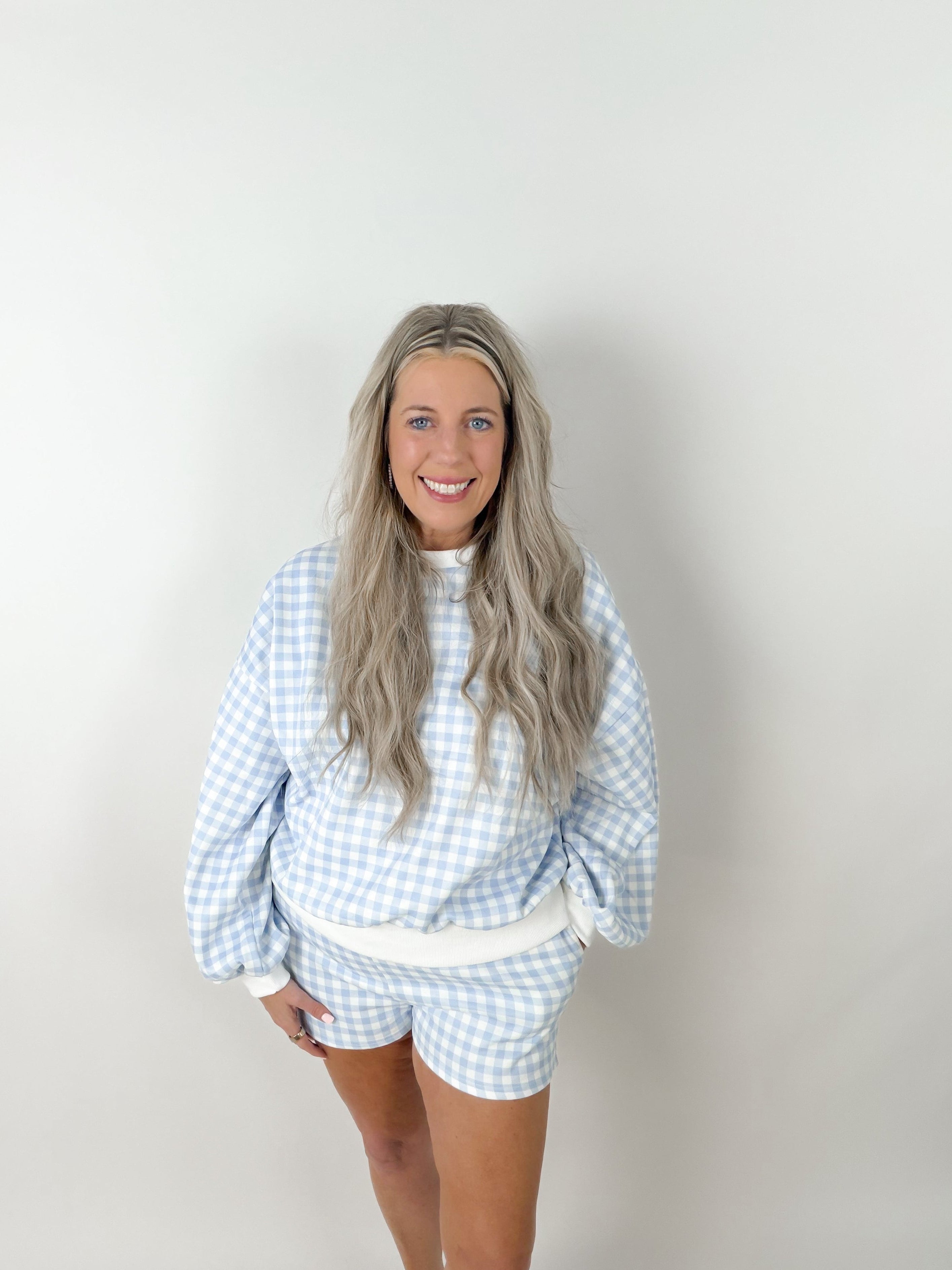 Gingham Lounge Set