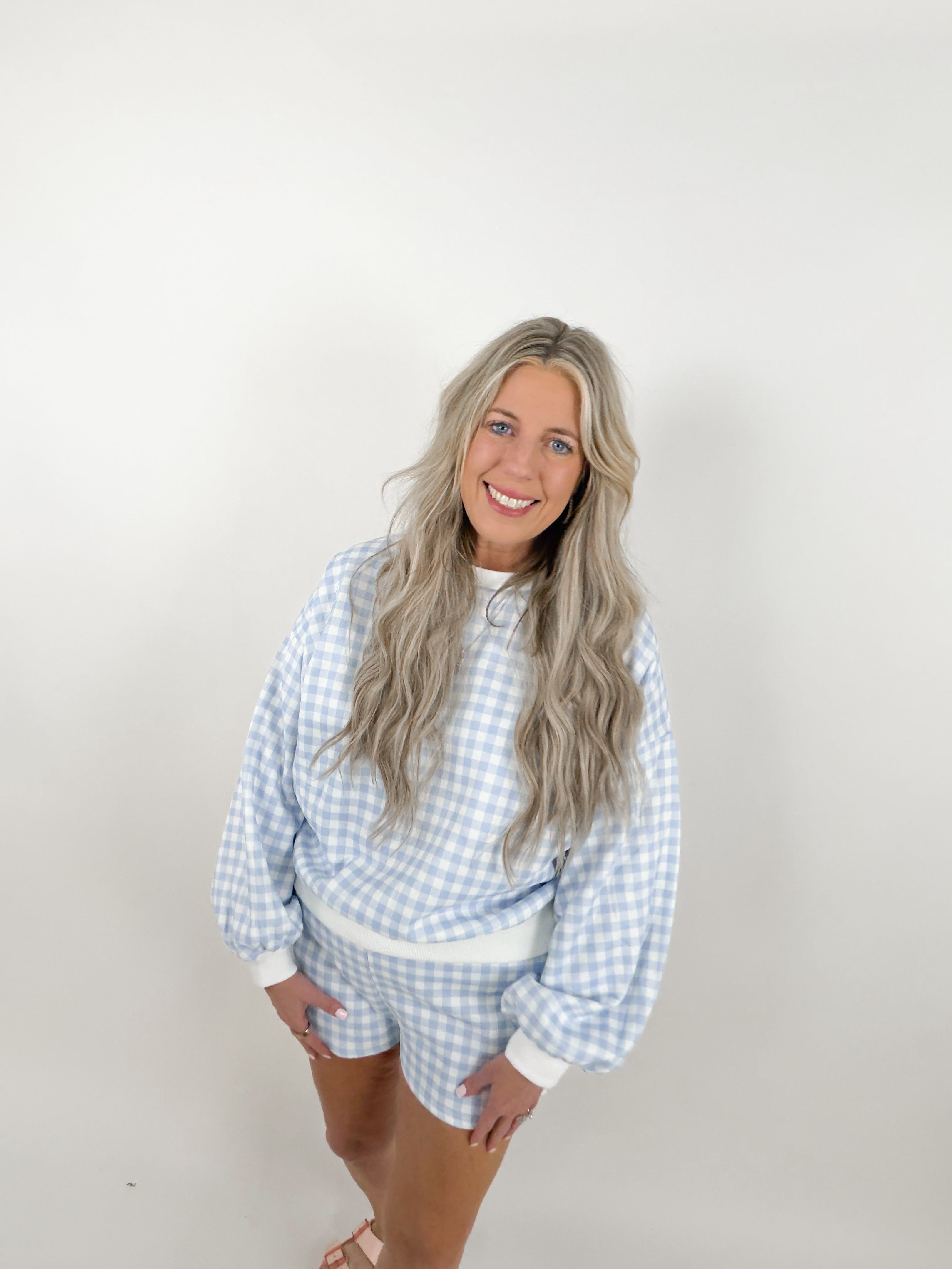 Gingham Lounge Set