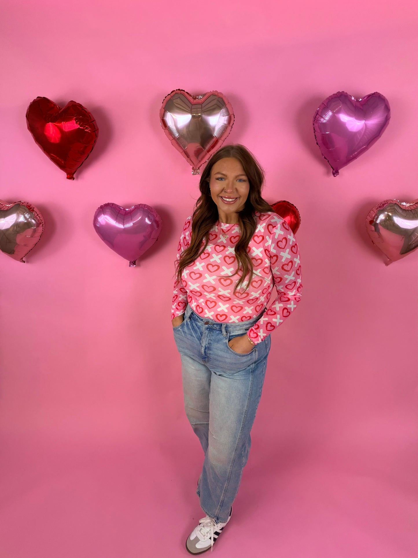 X&❤️   Valentine Mesh Top