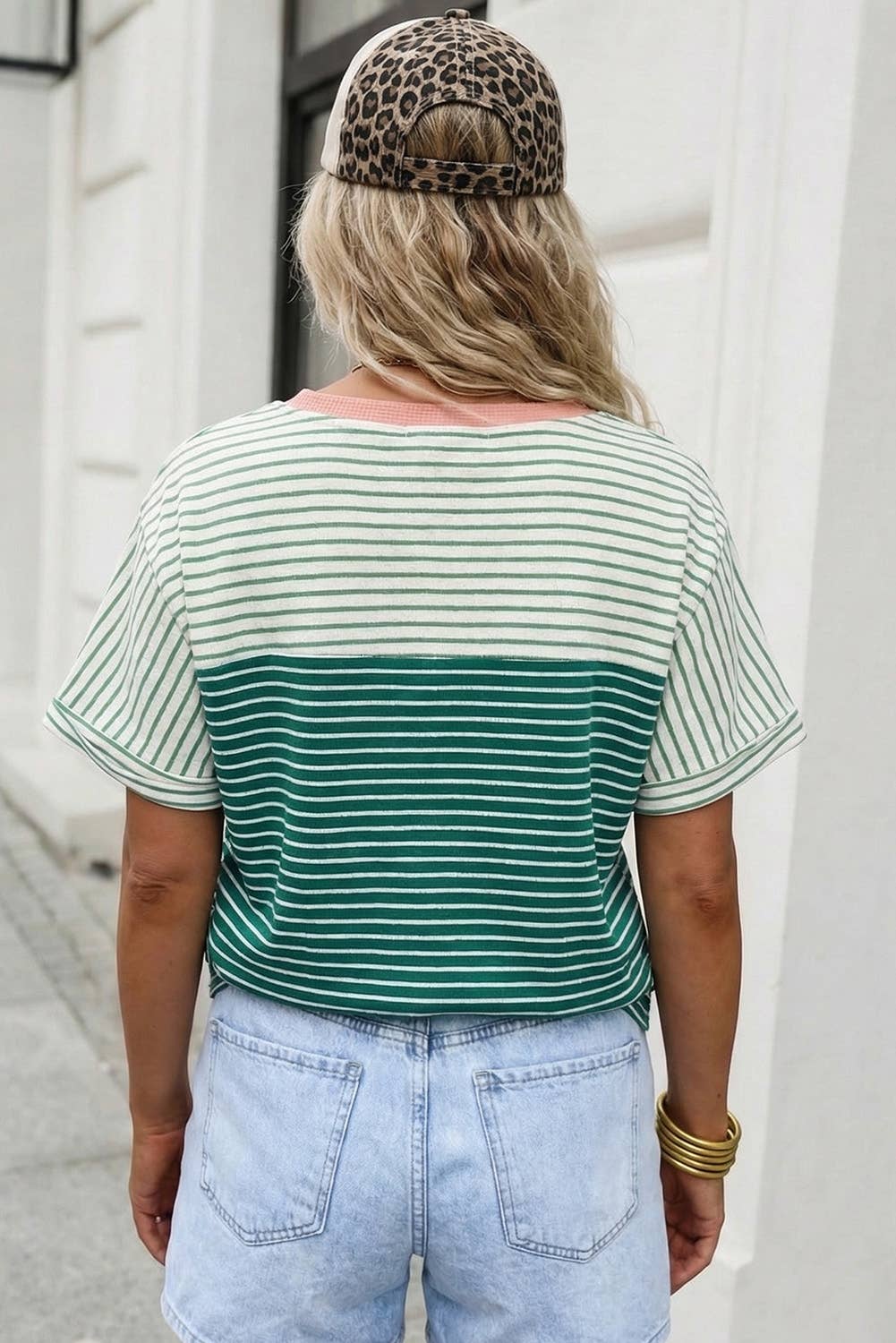 Sweet Mint Stripe Top