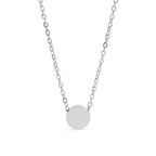 Stainless Steel Mini Circle Necklace
