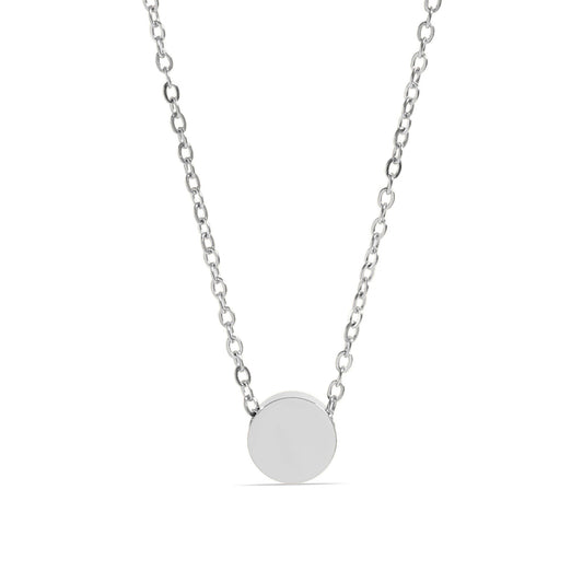 Stainless Steel Mini Circle Necklace