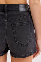 Black Denim Skort