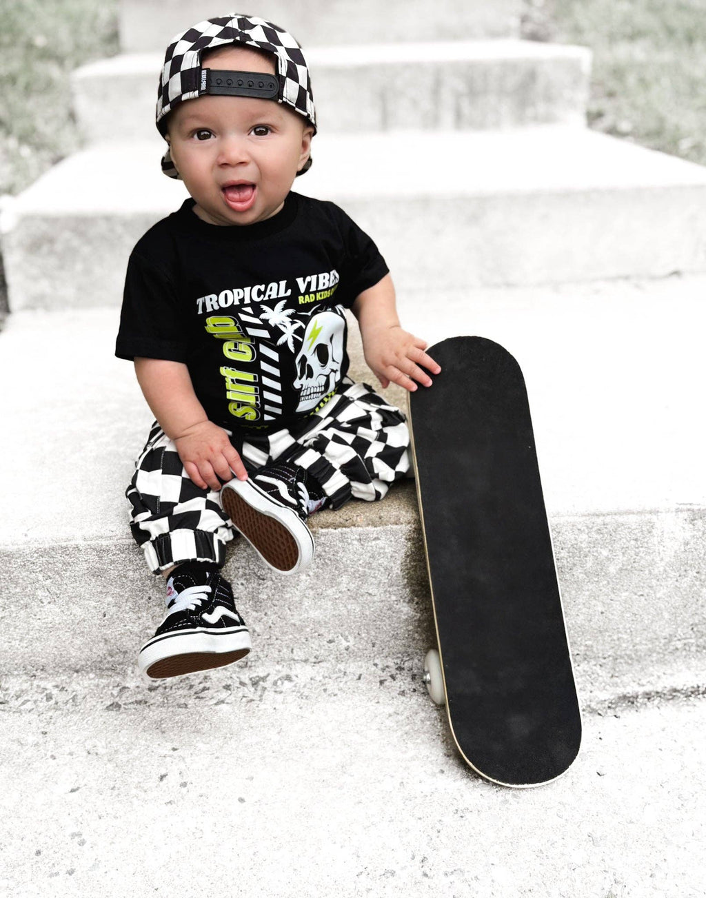 SD CHECKERED • KIDS CARGO SWEATPANTS 2.0