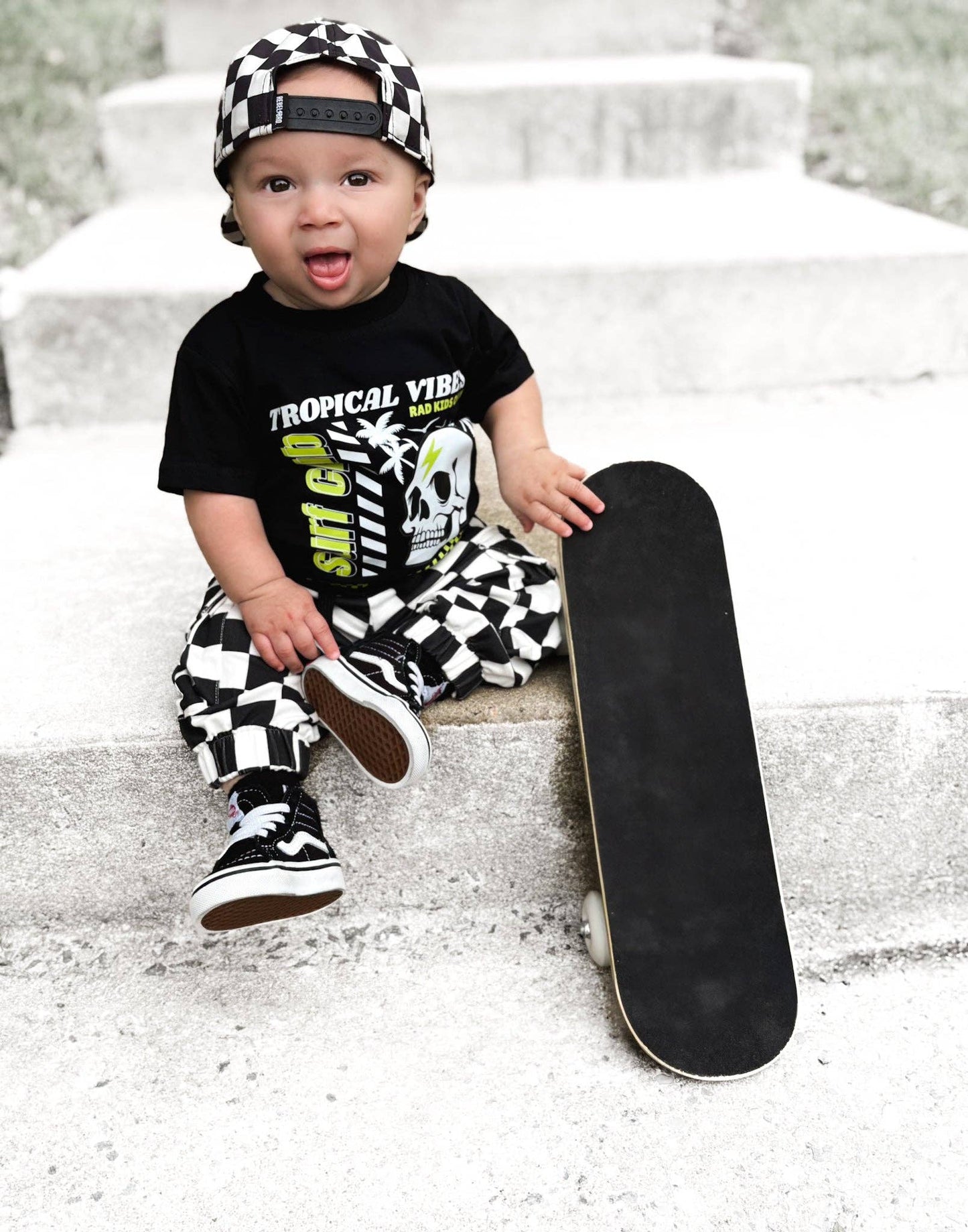 SD CHECKERED • KIDS CARGO SWEATPANTS 2.0