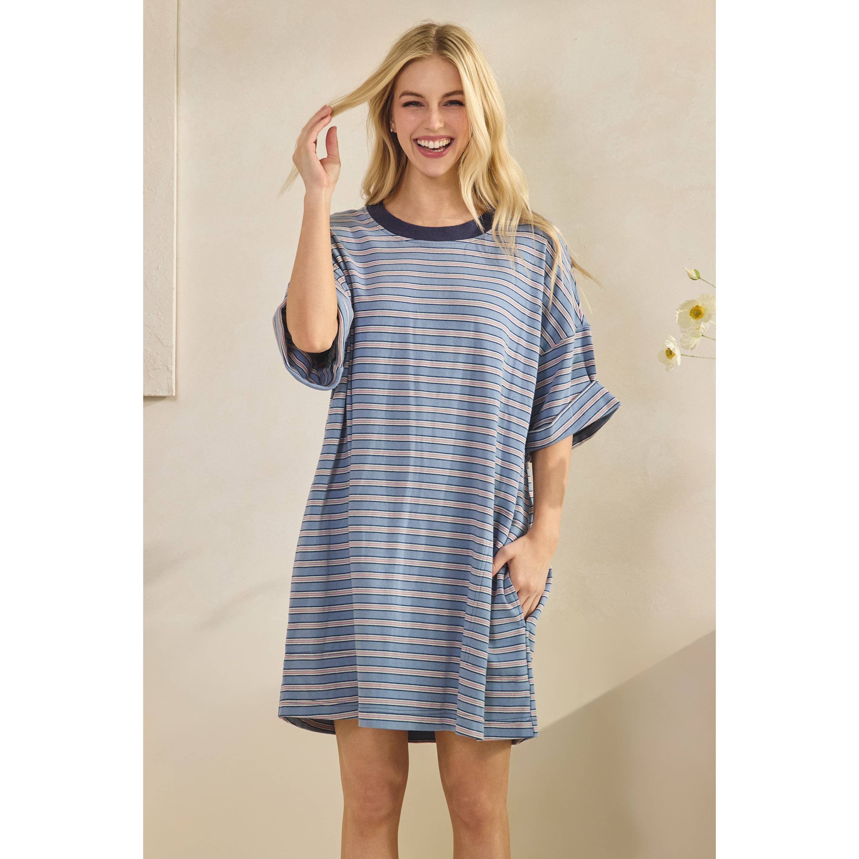 Everyday Stripe T-shirt Dress