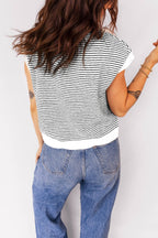 Striped Knit Top