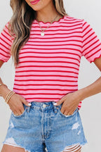 Red Stripe Top